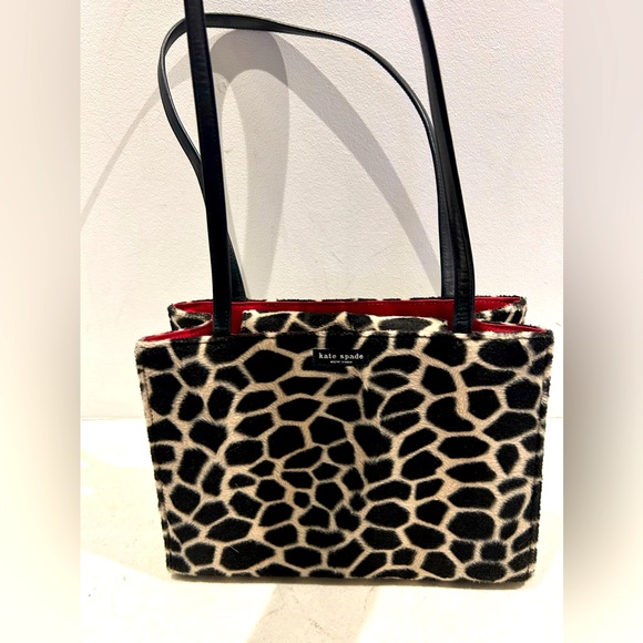 New kate spade animal print pony hair bag - Picture 4 of 15